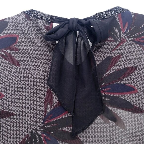 Essentiel Antwerp Gray Floral Dress Beaded - Picture 4 of 9